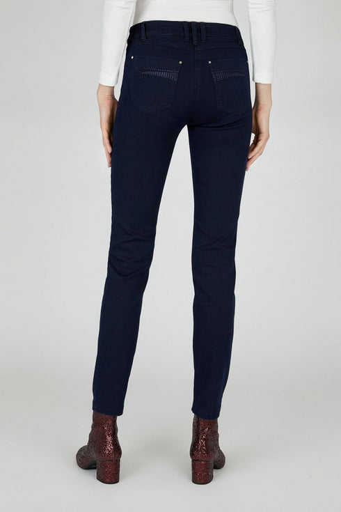 Robell Elena 53532-55050 - Straight Fit Stretch Denim Trousers 80 cm